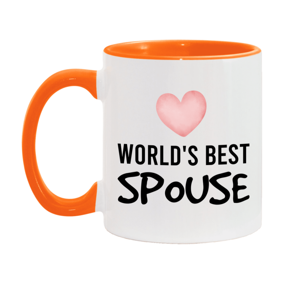 World's Best Spouse Mug, Spouse Superlative Coffee Mug, 11oz or 15oz Ceramic Cup, Gift for Spouse