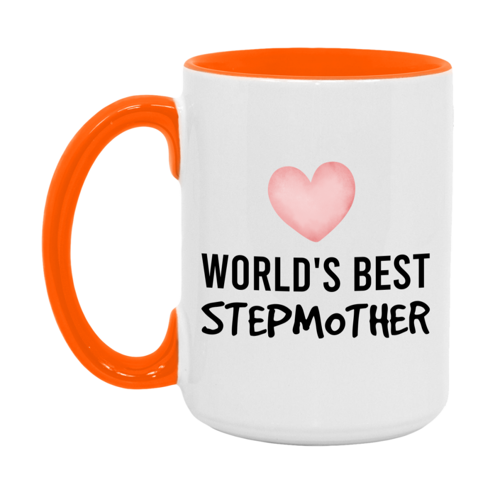 World's Best Stepmother Mug, Stepmother Superlative Coffee Mug, 11oz or 15oz Ceramic Cup, Gift for Stepmother
