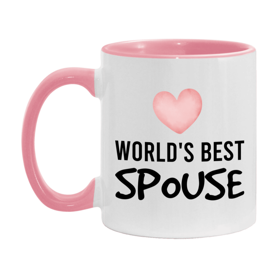 World's Best Spouse Mug, Spouse Superlative Coffee Mug, 11oz or 15oz Ceramic Cup, Gift for Spouse