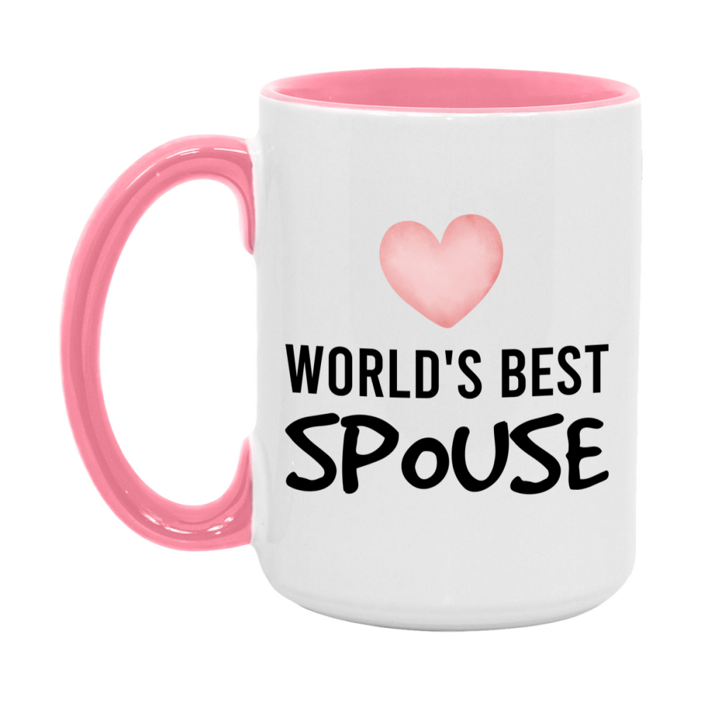 World's Best Spouse Mug, Spouse Superlative Coffee Mug, 11oz or 15oz Ceramic Cup, Gift for Spouse