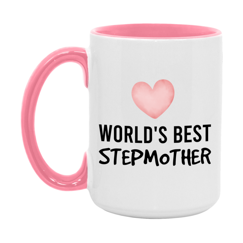 World's Best Stepmother Mug, Stepmother Superlative Coffee Mug, 11oz or 15oz Ceramic Cup, Gift for Stepmother