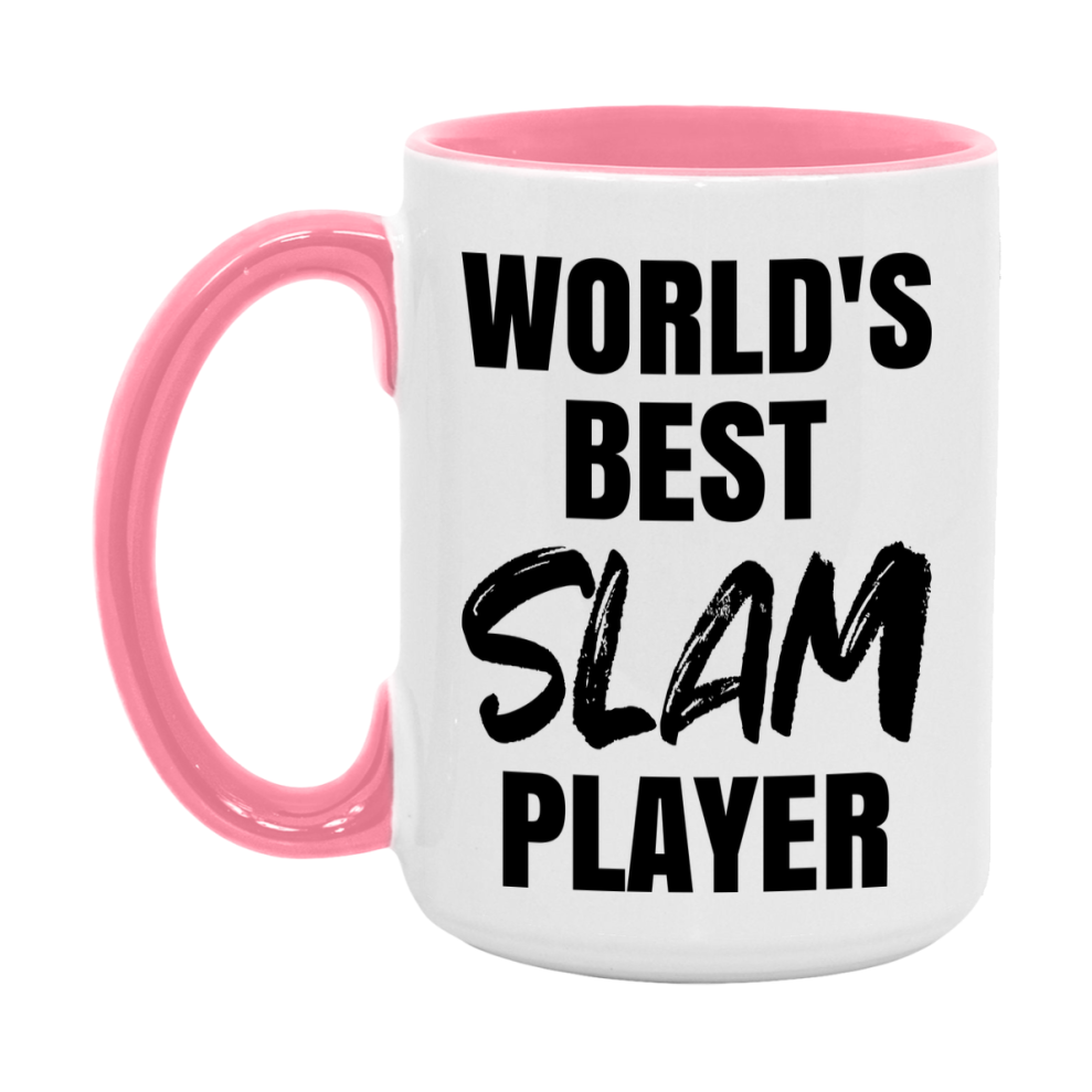 World's Best Slam Player Mug, Funny Card Game Player Gift, 11Oz Or 15Oz White Ceramic Mug