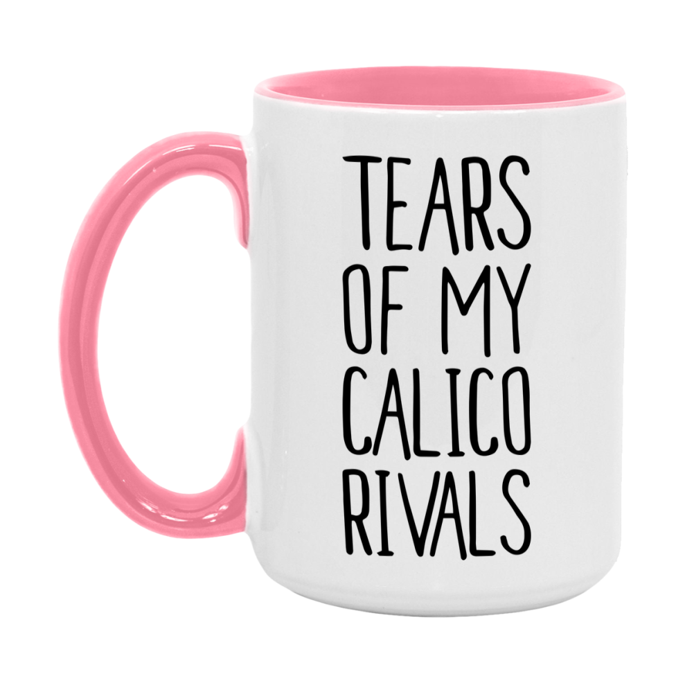 Funny Calico Gameboard Mug – Tears Of My Calico Rivals, 11Oz Or 15Oz White Ceramic Coffee Cup Gift