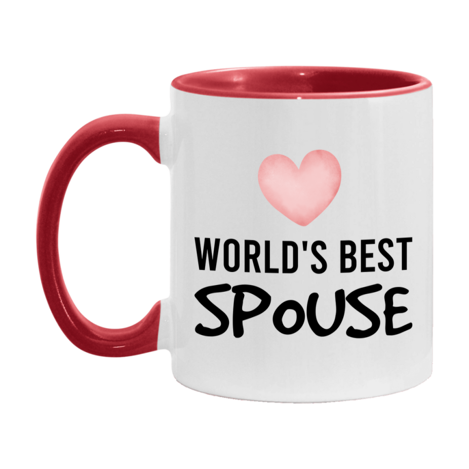 World's Best Spouse Mug, Spouse Superlative Coffee Mug, 11oz or 15oz Ceramic Cup, Gift for Spouse