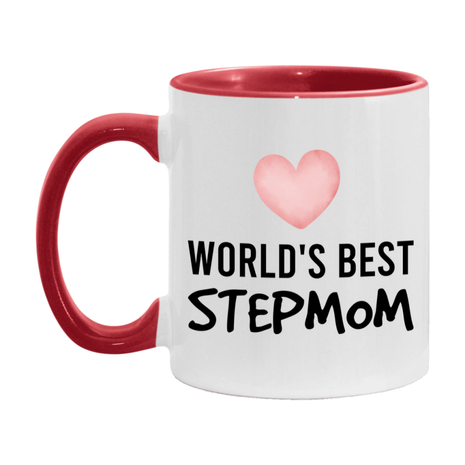 World's Best Stepmom Mug, Stepmom Superlative Coffee Mug, 11oz or 15oz Ceramic Cup, Gift for Stepmom