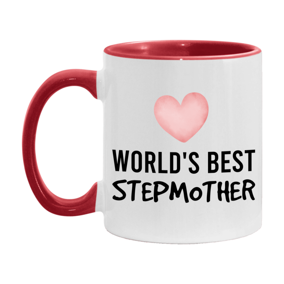 World's Best Stepmother Mug, Stepmother Superlative Coffee Mug, 11oz or 15oz Ceramic Cup, Gift for Stepmother