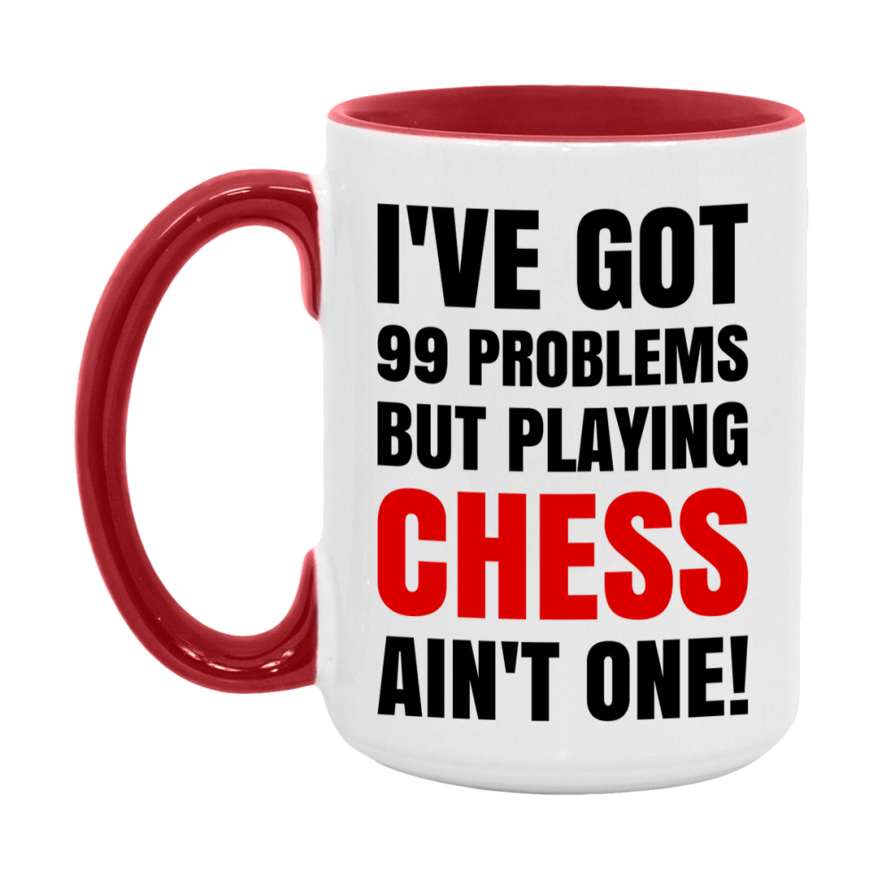 Funny Board Game Mug Gift, I've Got 99 Problems But Playing Board Games Ain't One! 11oz or 15oz Ceramic Coffee Mug for Board Game Lovers