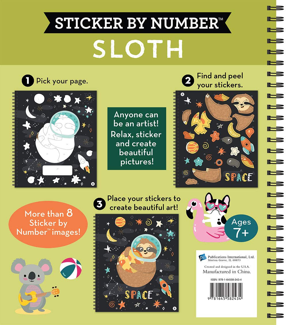 Brain Games - Sticker by Number: Sloth