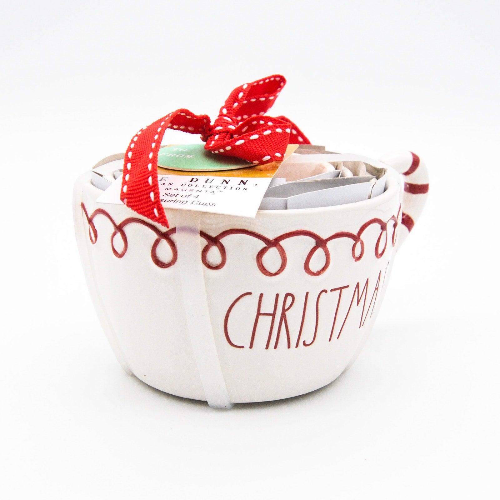 Rae Dunn Have A Merry Little Christmas Measuring Cups, Set of 4 Christmas Gift Measuring Cups - Rare Find