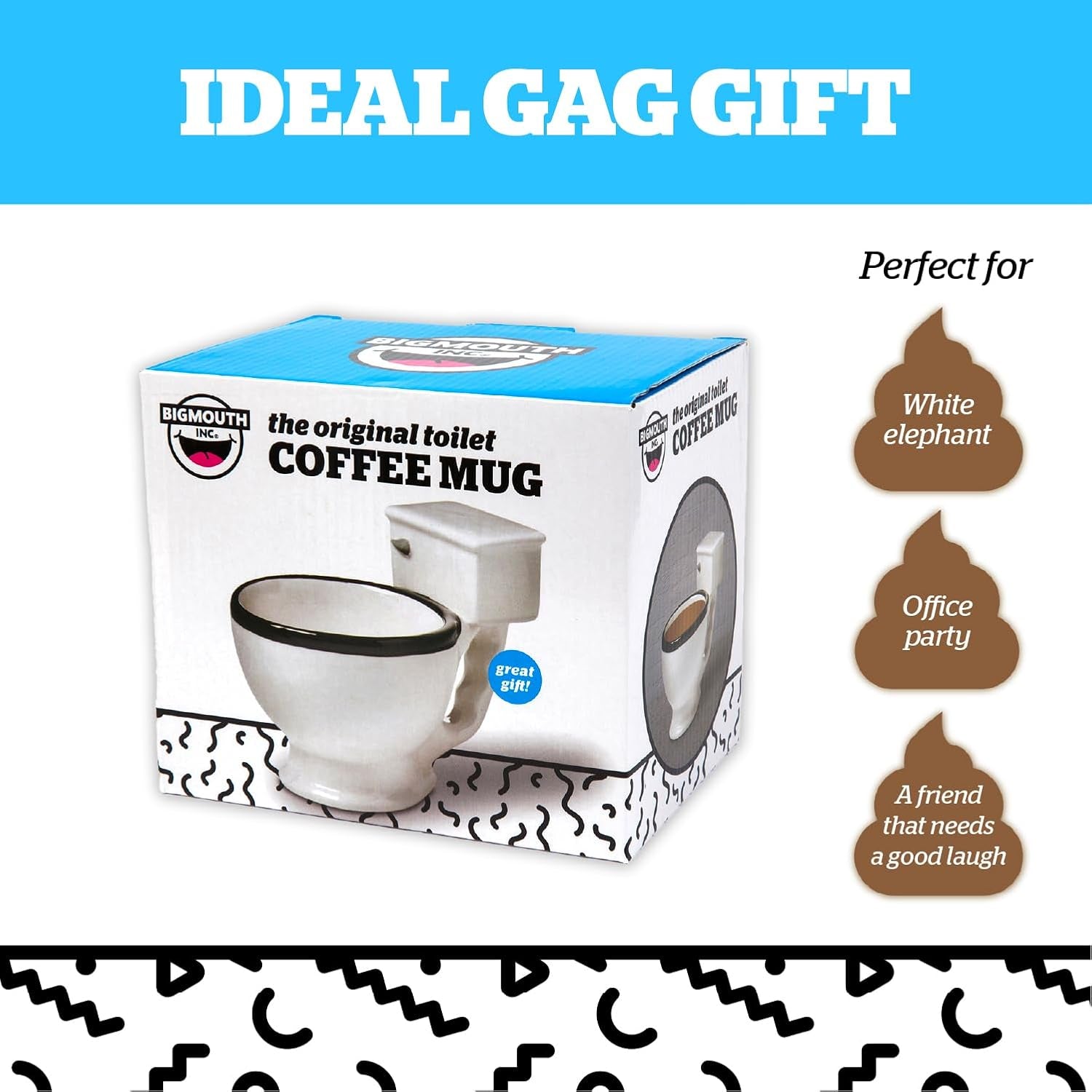 Funny Toilet Mug – Novelty Ceramic Coffee Cup, 12oz