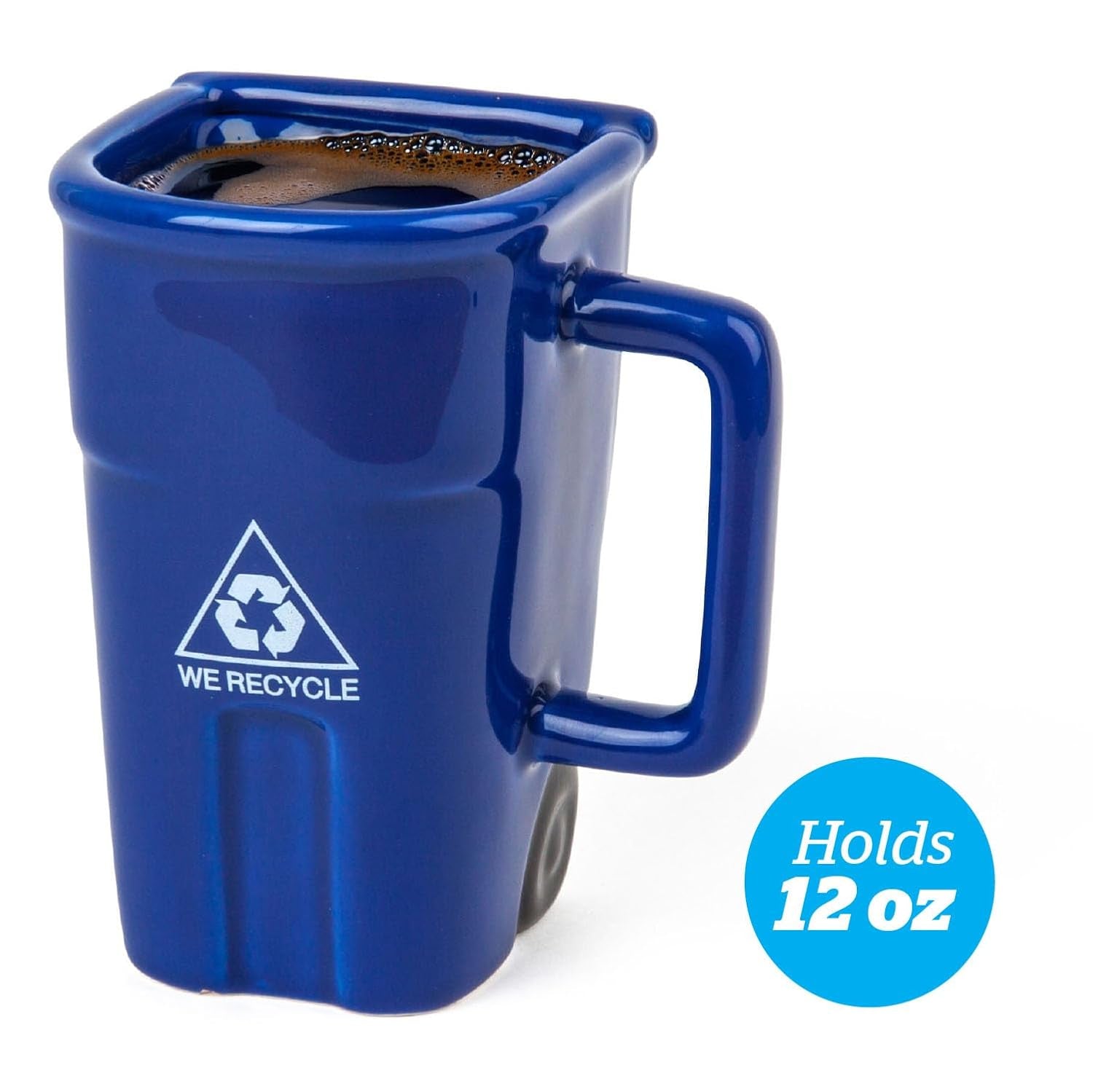 Recycle Bin Coffee Mug – Funny Trash Can Novelty Mug (12oz)