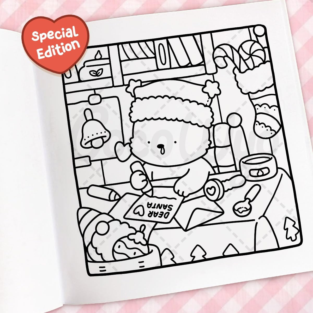 Cozy Christmas: Coloring Book for Adults and Kids (Cozy Spaces Coloring)