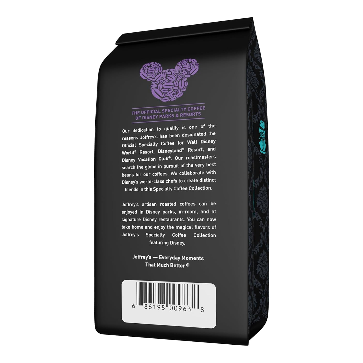 Joffrey's Coffee Disney Haunted Mansion Foolish Mocha Brew - Medium Roast Ground Coffee with Sweet Chocolate Notes (11oz)