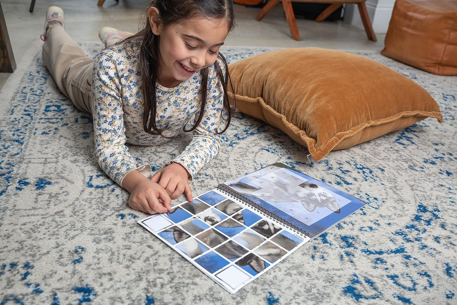 Brain Games - Sticker by Number: Dogs & Puppies (Easy - Square Stickers): Create Beautiful Art with Easy to Use Sticker Fun!