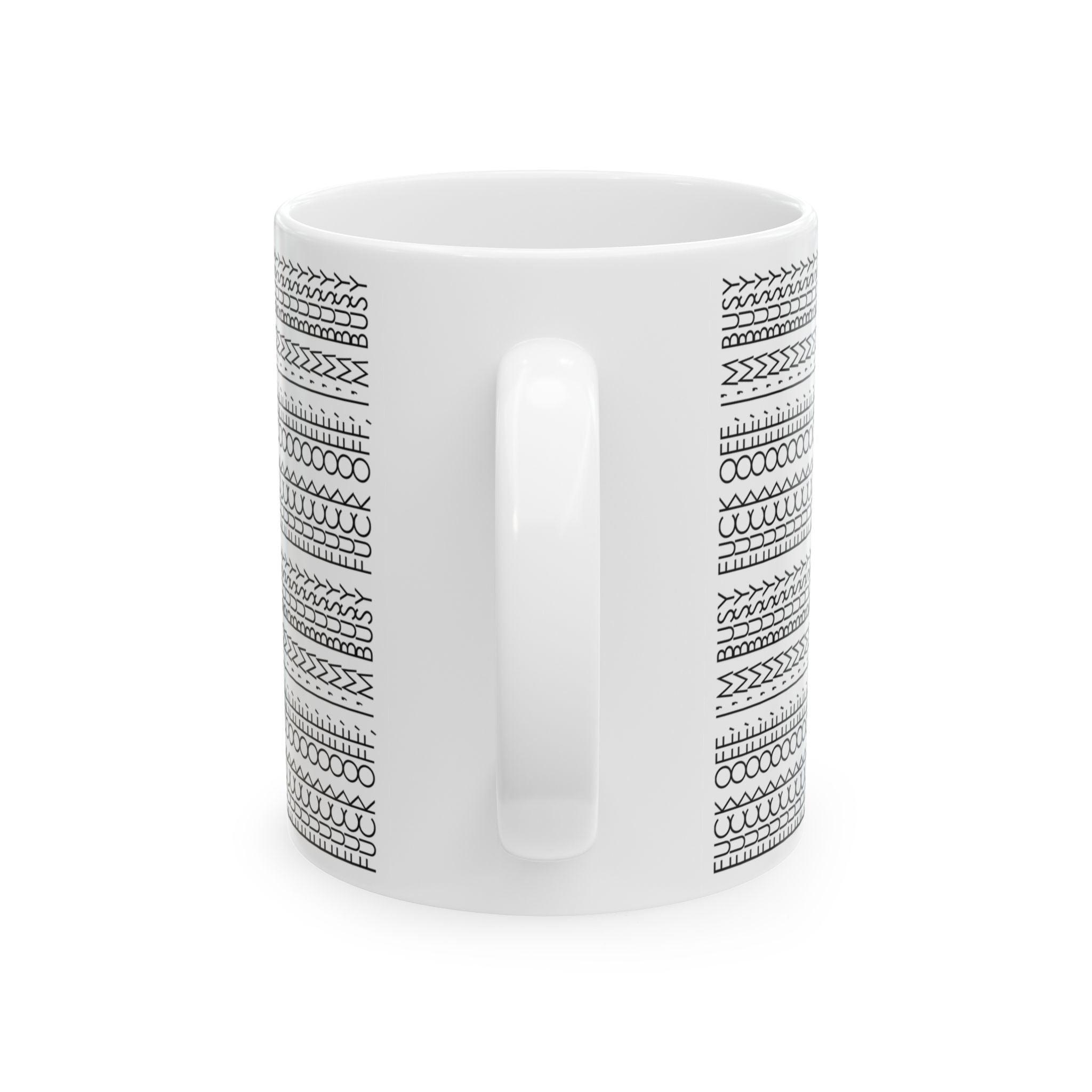 Hidden Swear Message Mug, Funny Hidden Message Coffee Mug, 11oz or 15oz White Ceramic Cup