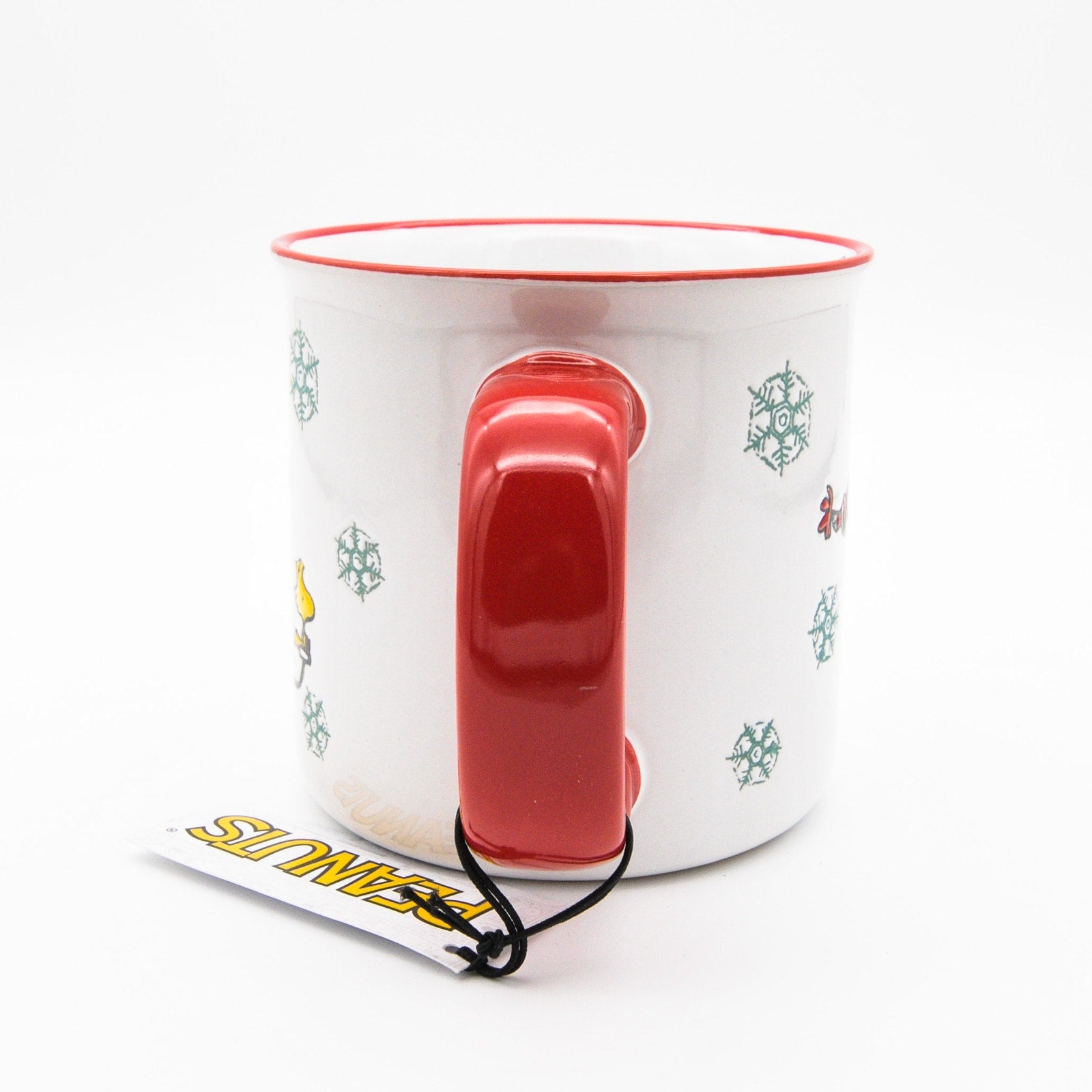 Peanuts Holiday Mug, Snoopy and Woodstock in Sleigh 20oz Ceramic Coffee Cup, Gift For Peanuts Collectors