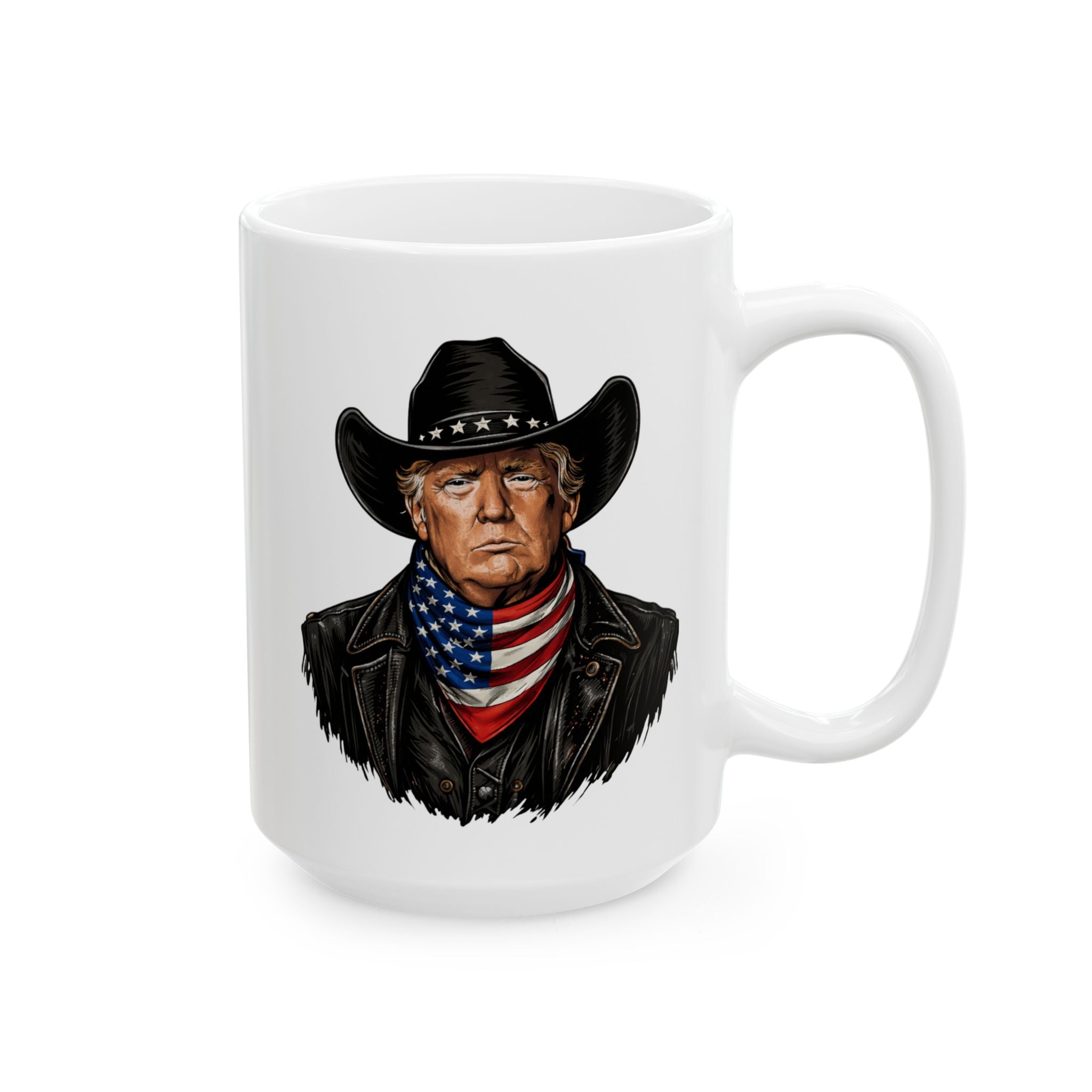 Trump 2024 Coffee Mug, Cowboy Outlaw Flag Mug, Patriotic Election Gift