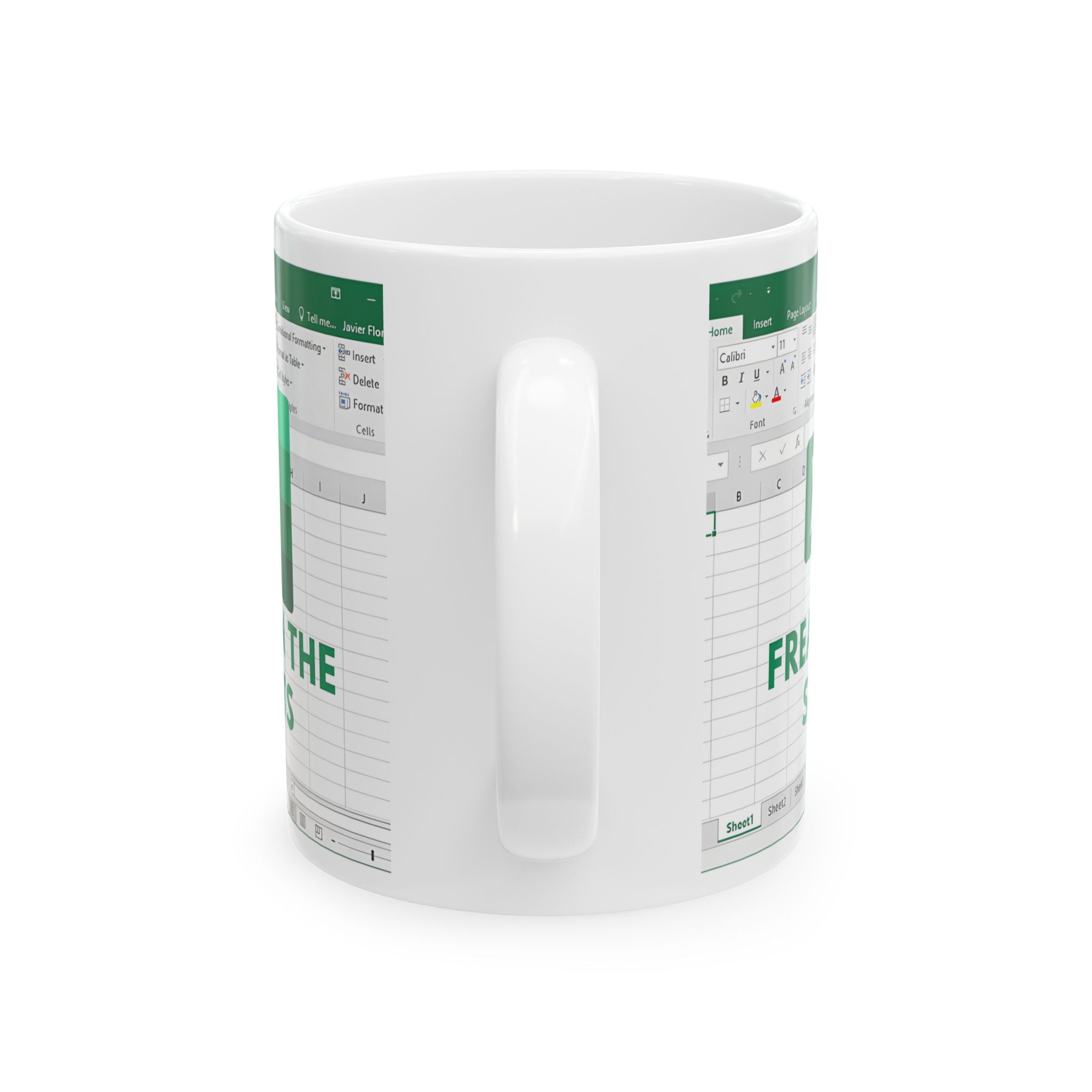 Freak In The Sheets Funny Spreadsheet Mug Gift, 11oz or 15oz