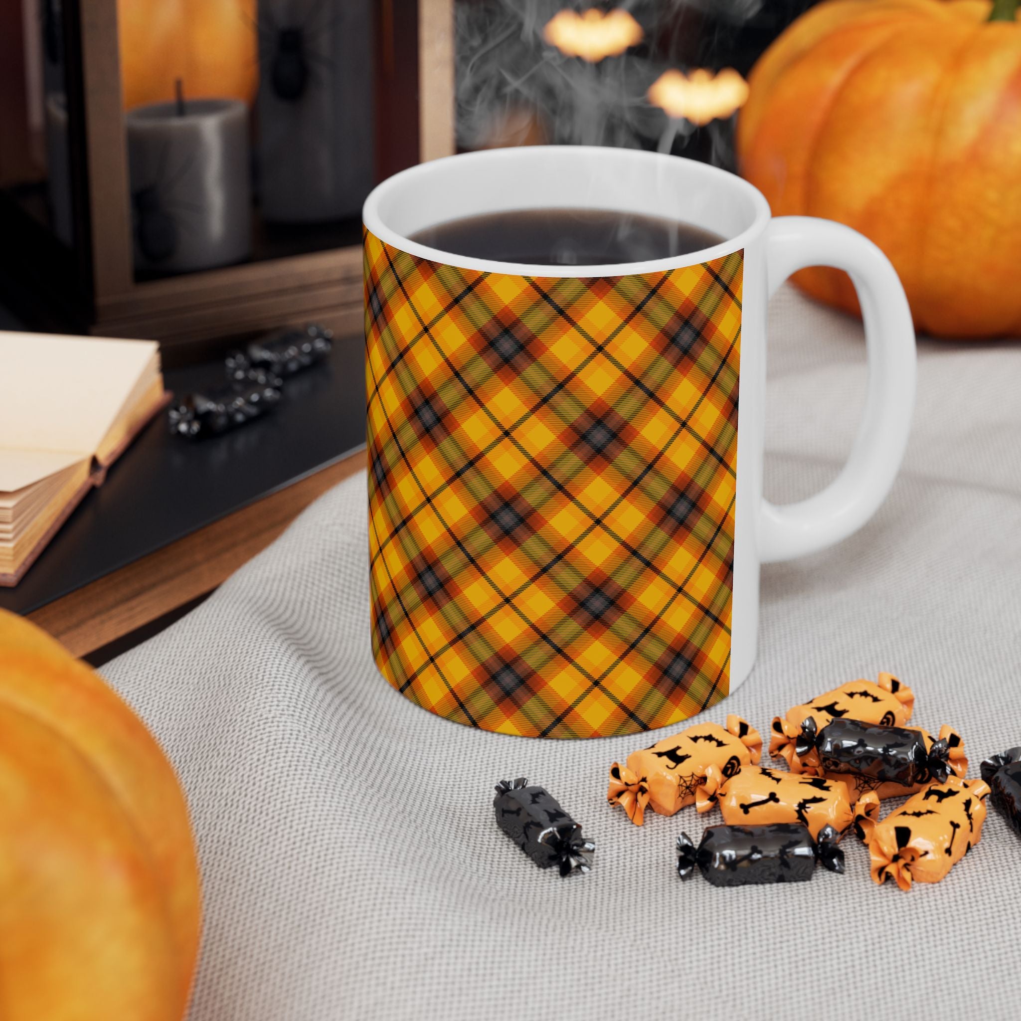 Plaid Ceramic Mug - Cozy and Stylish Drinkware for Every Occasion