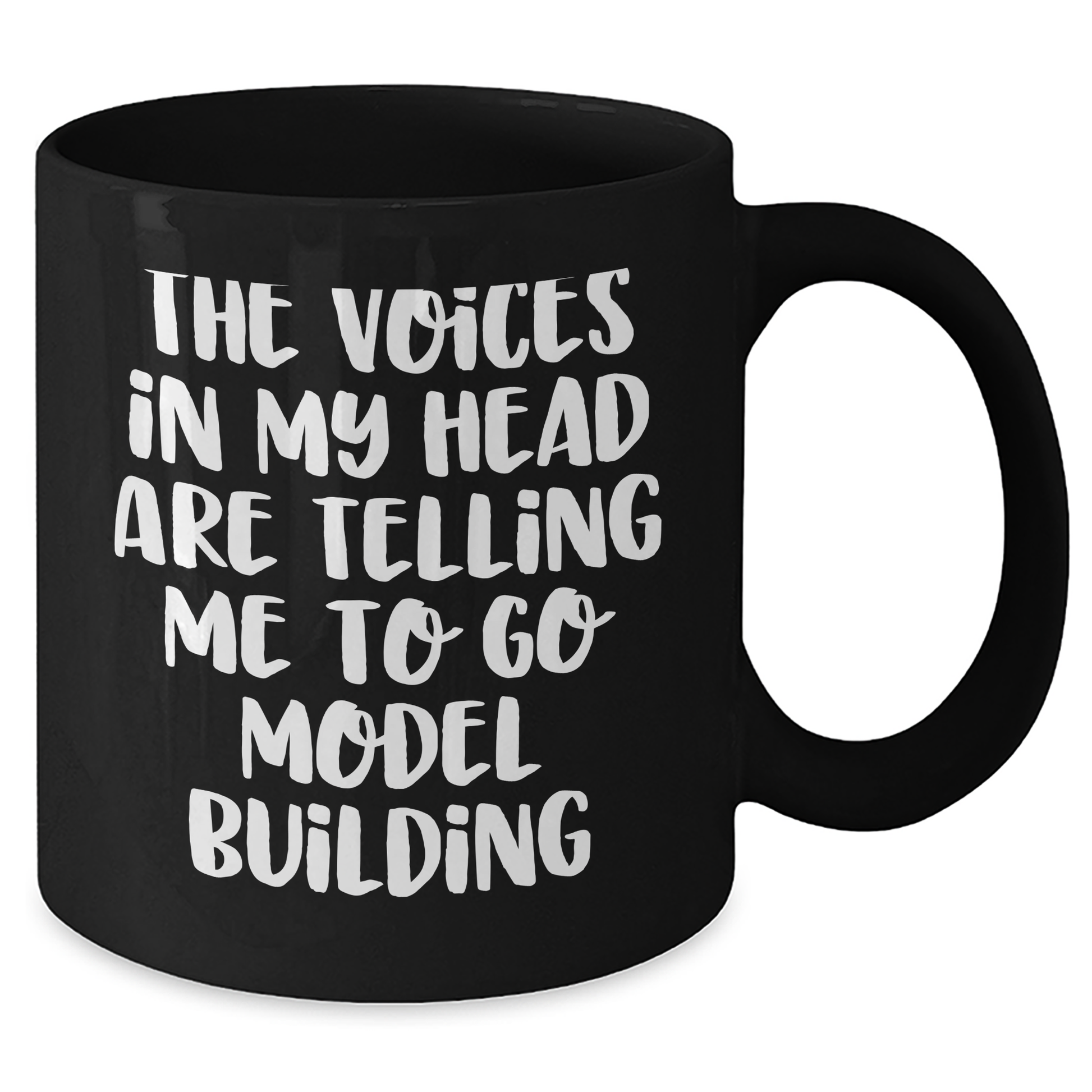Funny Model Building Quote Gifts for Mom, Unique Black Coffee Mug from Friends, Perfect for Mother's Day - Additional