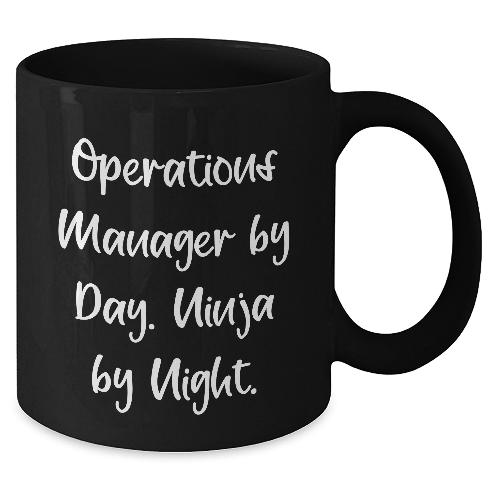 Operations Manager Gifts for Men - Black Coffee Mug with Funny Quote, 'Operations Manager By Day. Ninja By Night.' - Father's Day Unique Gifts from Men to Operations Manager - Additional