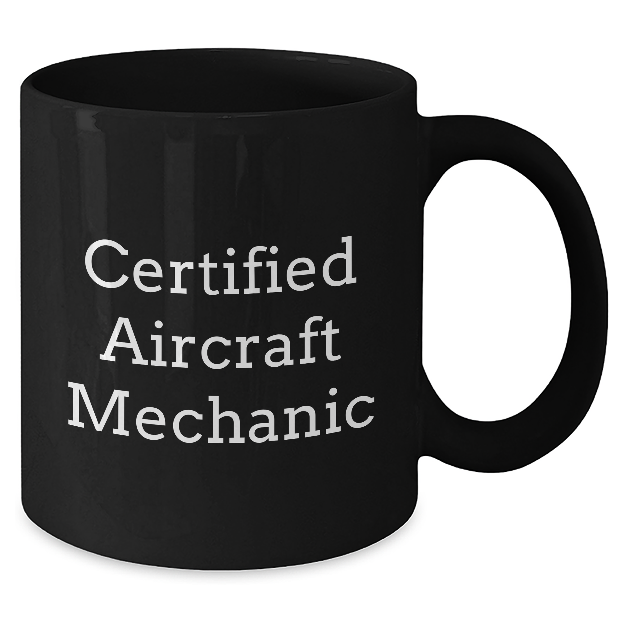 Certified Aircraft Mechanic Gifts from Dad - Funny 'I Fix Planes' Black Coffee Mug for Father's Day - Additional