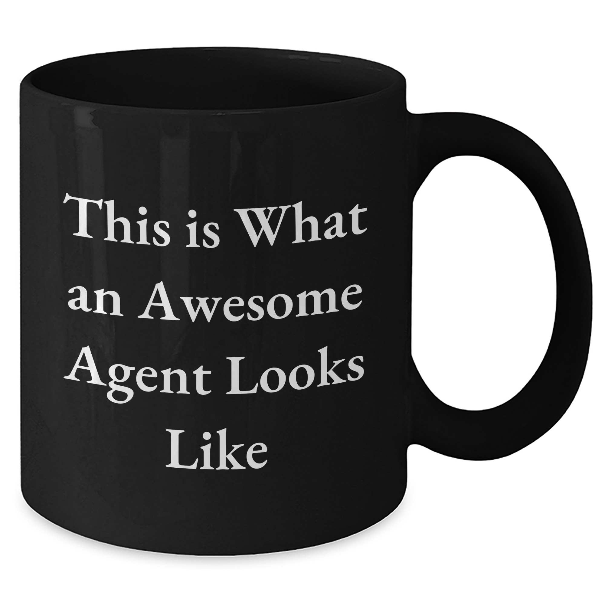 Funny Agent Gifts for Him, This Is What An Awesome Agent Looks Like Black Coffee Mug, Father's Day Unique Gifts from Men to Men - Additional
