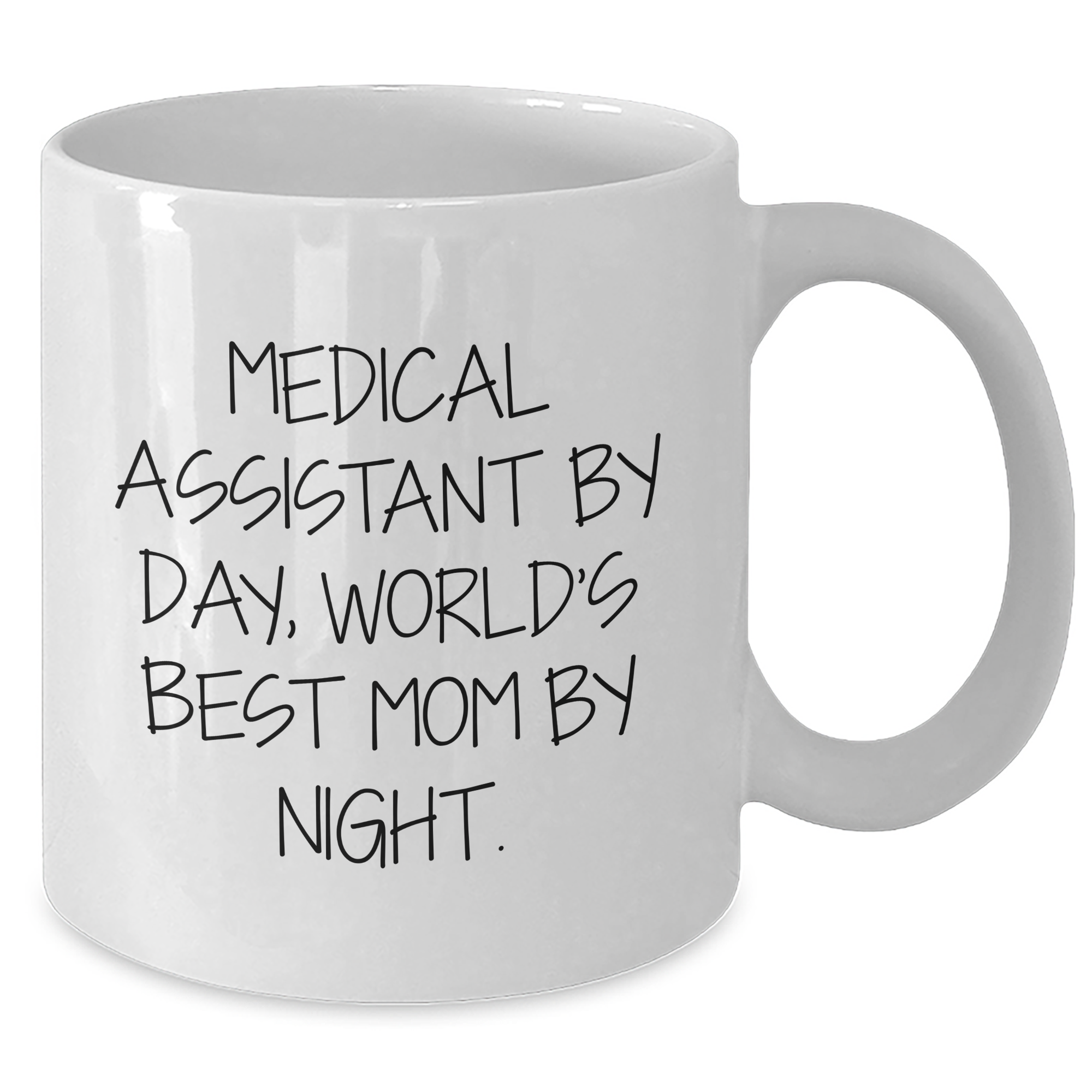 Medical Assistants By Day, World's Best Dads By Night Funny White Coffee Mug Gifts from Family to Medical Assistant - Additional