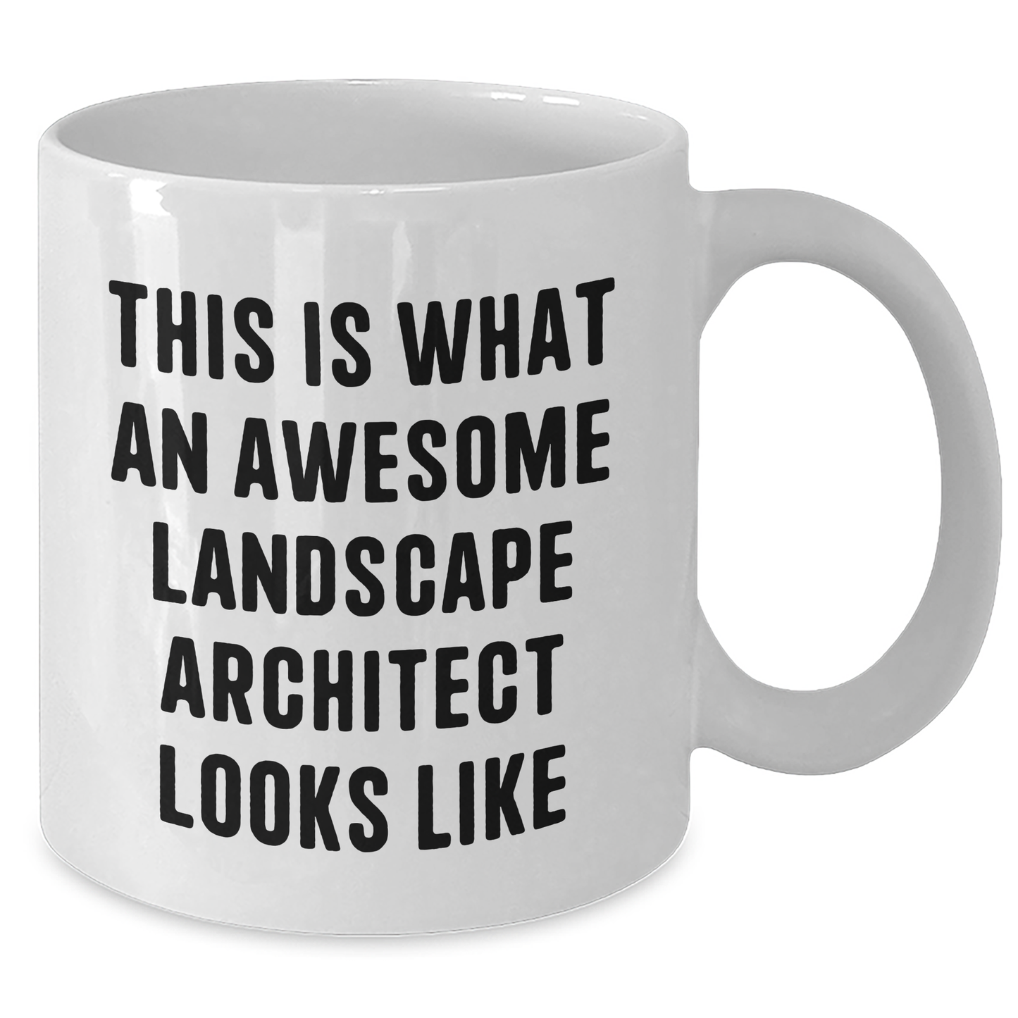 Funny Landscape Architect Quotes, White Coffee Mugs Gifts from Family to Awesome Landscapers for Father's Day - 'This Is What An Awesome Landscape Architect Looks Like' - Additional