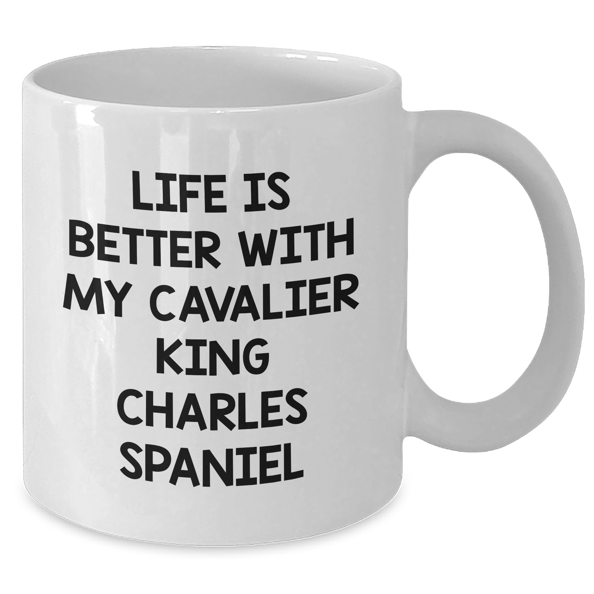 Cavalier King Charles Spaniel Dog Gifts, Funny Quote Coffee Mug, Gifts from Men to Friends and Family for Father's Day, White 11oz or 15oz Ceramic Mug - Additional