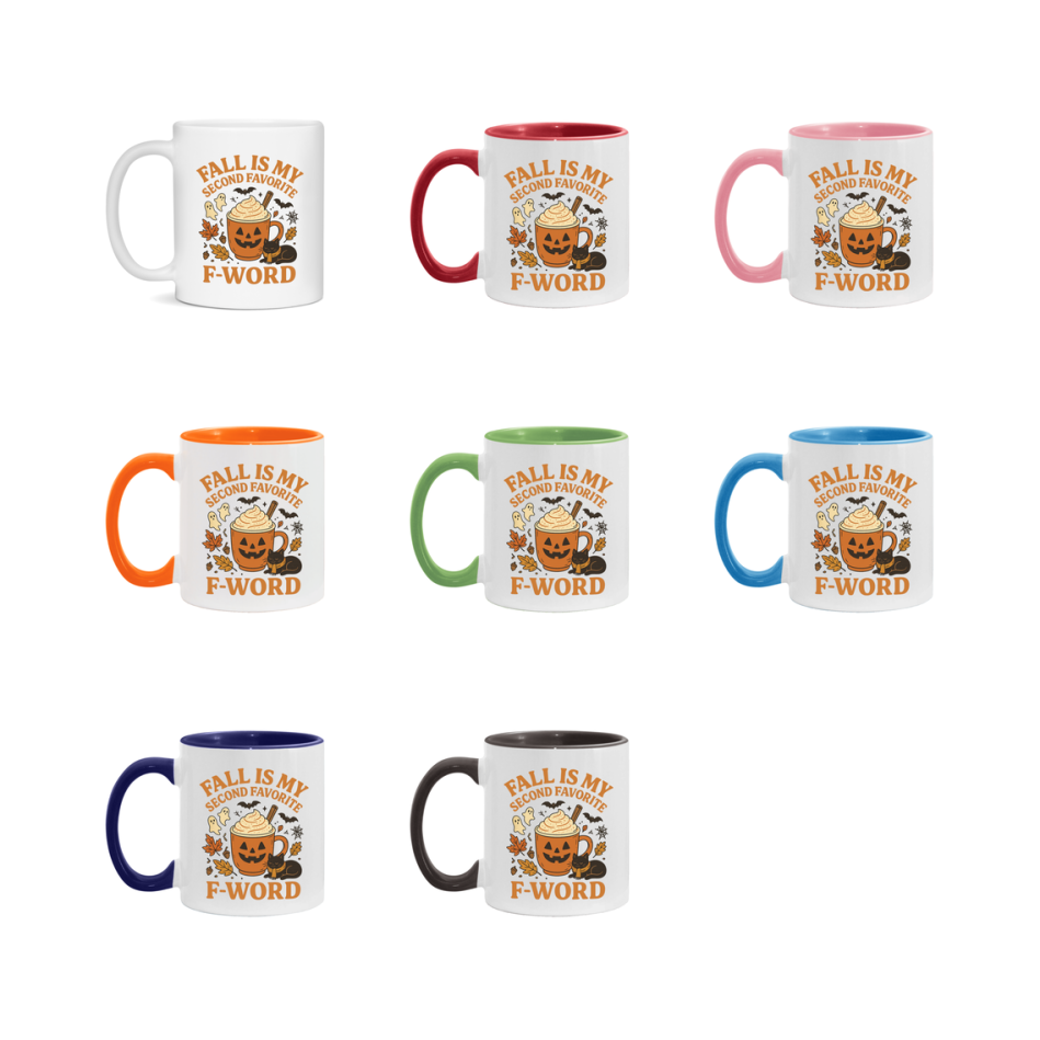 In Love With Fall Coffee Mug, Cozy Cute Autumn Coffee Cup, 11Oz Or 15Oz White Ceramic Mug