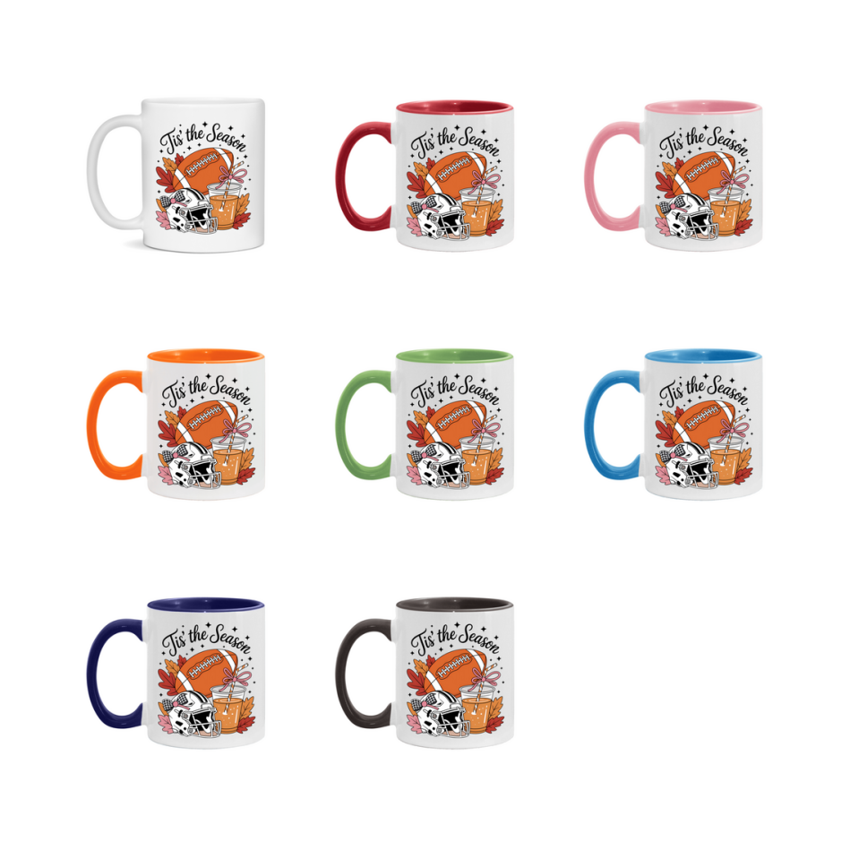 In Love With Fall Coffee Mug, Cozy Cute Autumn Coffee Cup, 11Oz Or 15Oz White Ceramic Mug