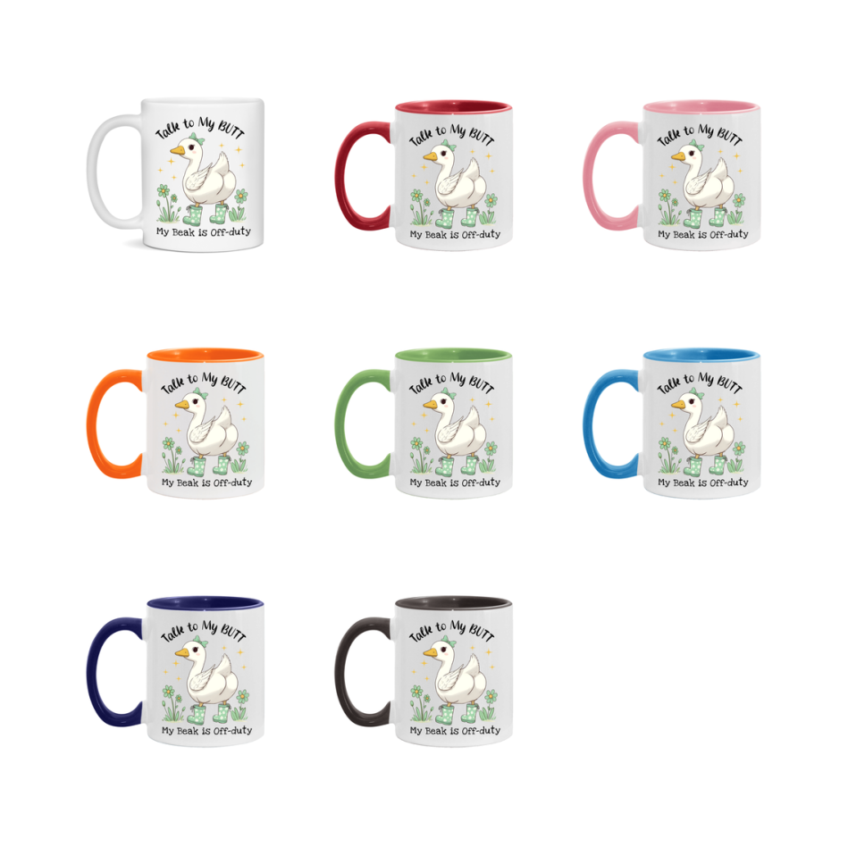 Silly Goose Mug, Funny Goose Coffee Mug, 11Oz Or 15Oz Ceramic Cup