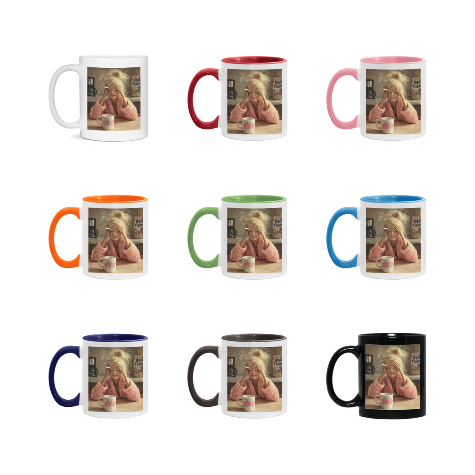 Disgusted Doll Face Mug, Funny Doll Face Meme Coffee Cup