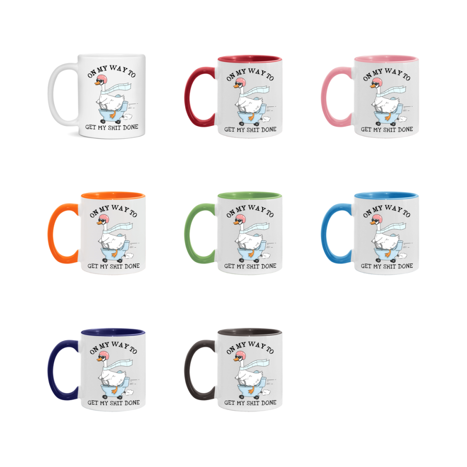 Silly Goose Mug, Funny Goose Coffee Mug, 11Oz Or 15Oz Ceramic Cup