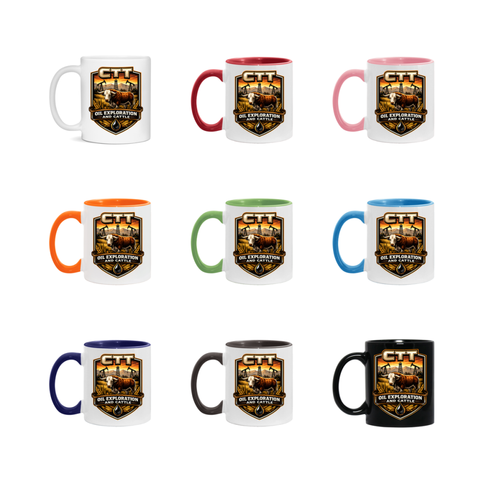 CTT Oil Exploration And Cattle Mug