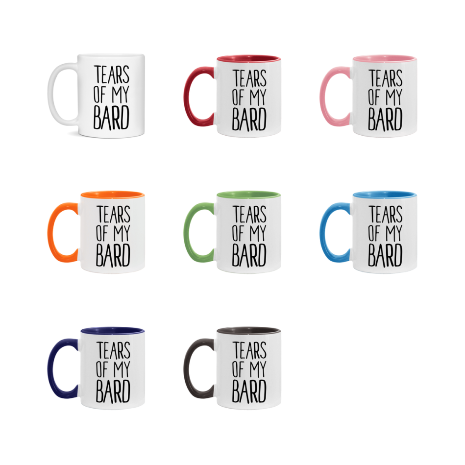 Dnd Dragon Masters Mug, Tears Of My Bard Coffee Mug, Rpg Gift