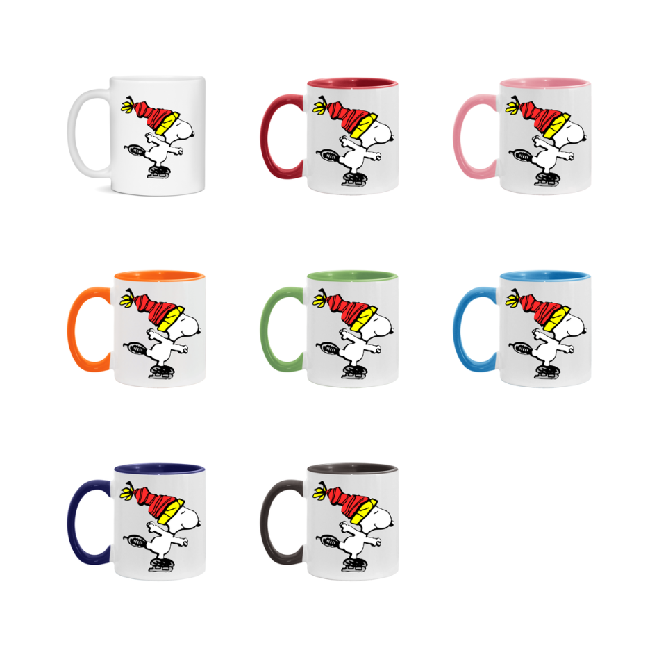 Peanuts Gang Christmas Mug, Snoopy Charlie Brown Holiday Coffee Cup, Ceramic Christmas Mug 11Oz Or 15Oz