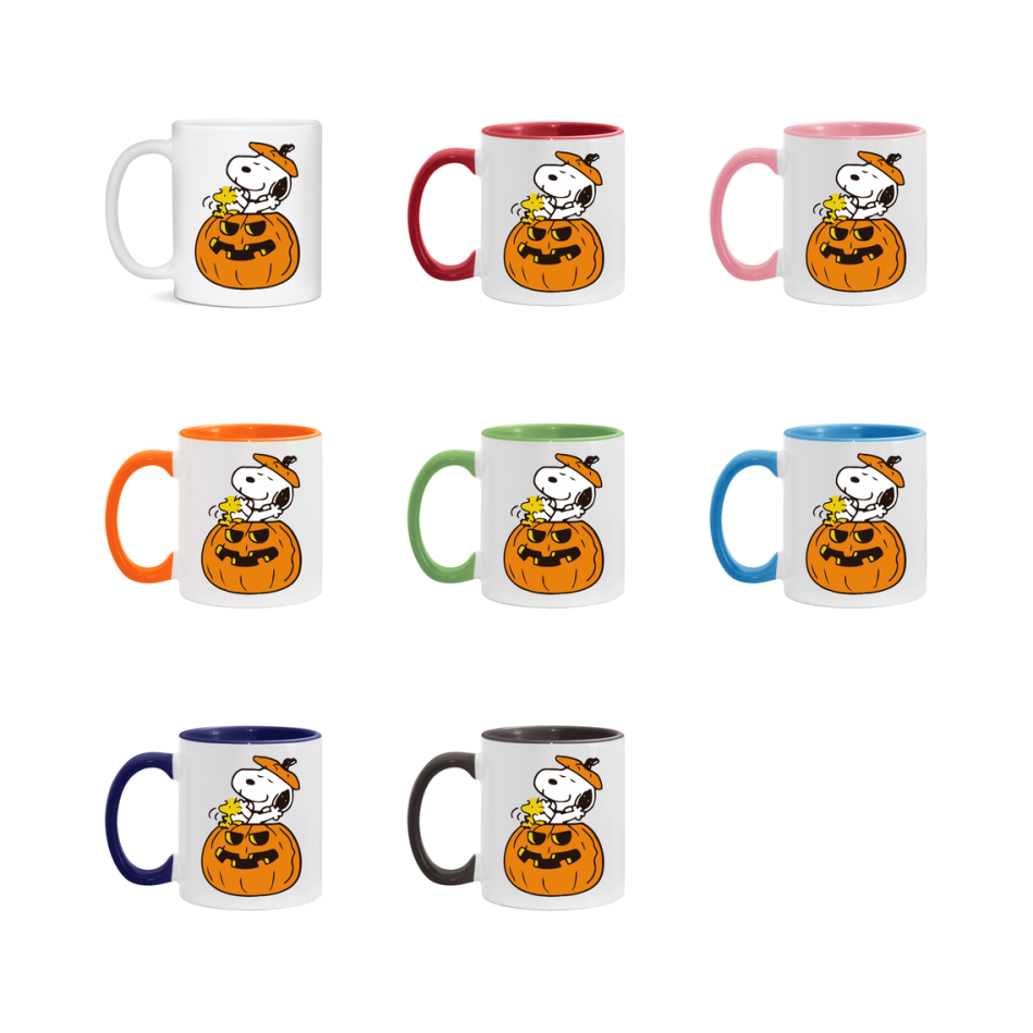 Peanuts Snoopy Halloween Mug, Snoopy Coffee Cup, Cute Halloween Coffee Mug, 11Oz Or 15Oz Ceramic
