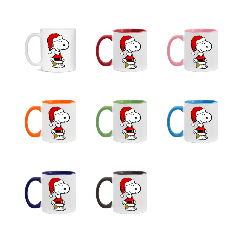 Peanuts Gang Christmas Mug, Snoopy Charlie Brown Holiday Coffee Cup, Ceramic Christmas Mug 11Oz Or 15Oz