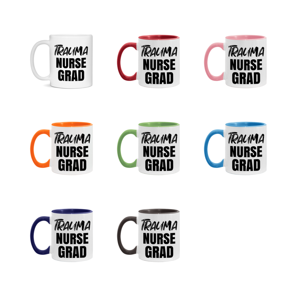 Trauma Nurse Grad Coffee Mug - Ceramic Nursing Graduation Gift