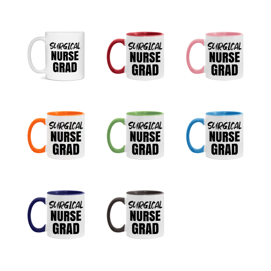 Surgical Nurse Grad Coffee Mug - Ceramic Nursing Graduation Gift