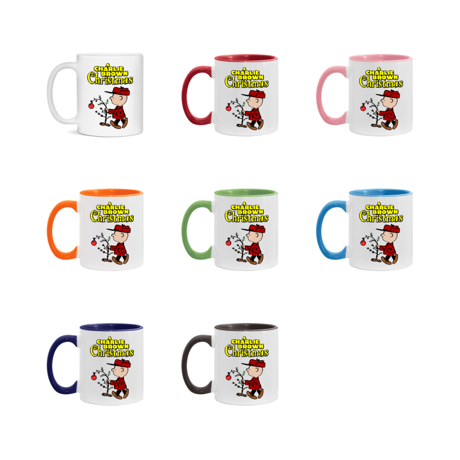 Peanuts Gang Christmas Mug, Snoopy Charlie Brown Holiday Coffee Cup, Ceramic Christmas Mug 11Oz Or 15Oz