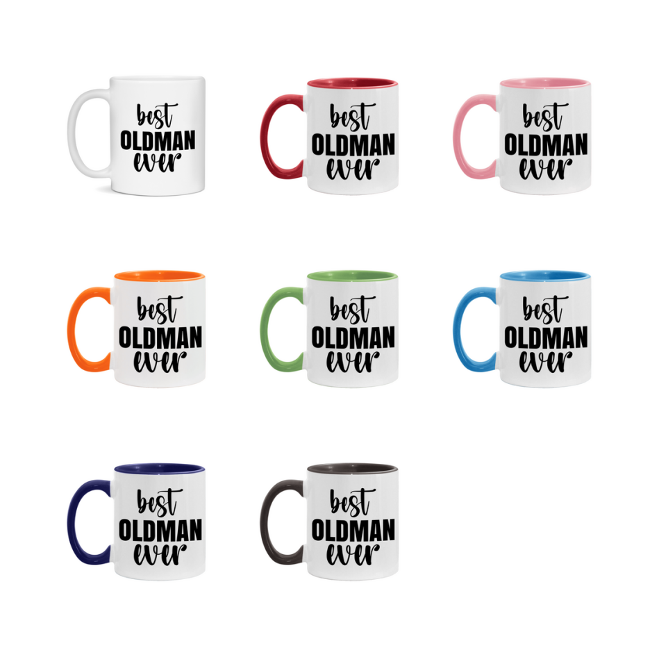 Best Oldman Ever Mug, Father’s Day Gift, 11Oz Or 15Oz Ceramic Coffee Mug