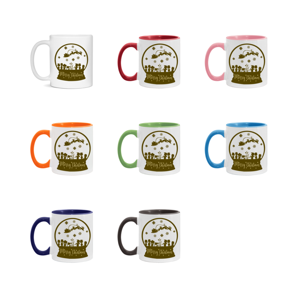 Peanuts Gang Christmas Mug, Snoopy Charlie Brown Holiday Coffee Cup, Ceramic Christmas Mug 11Oz Or 15Oz