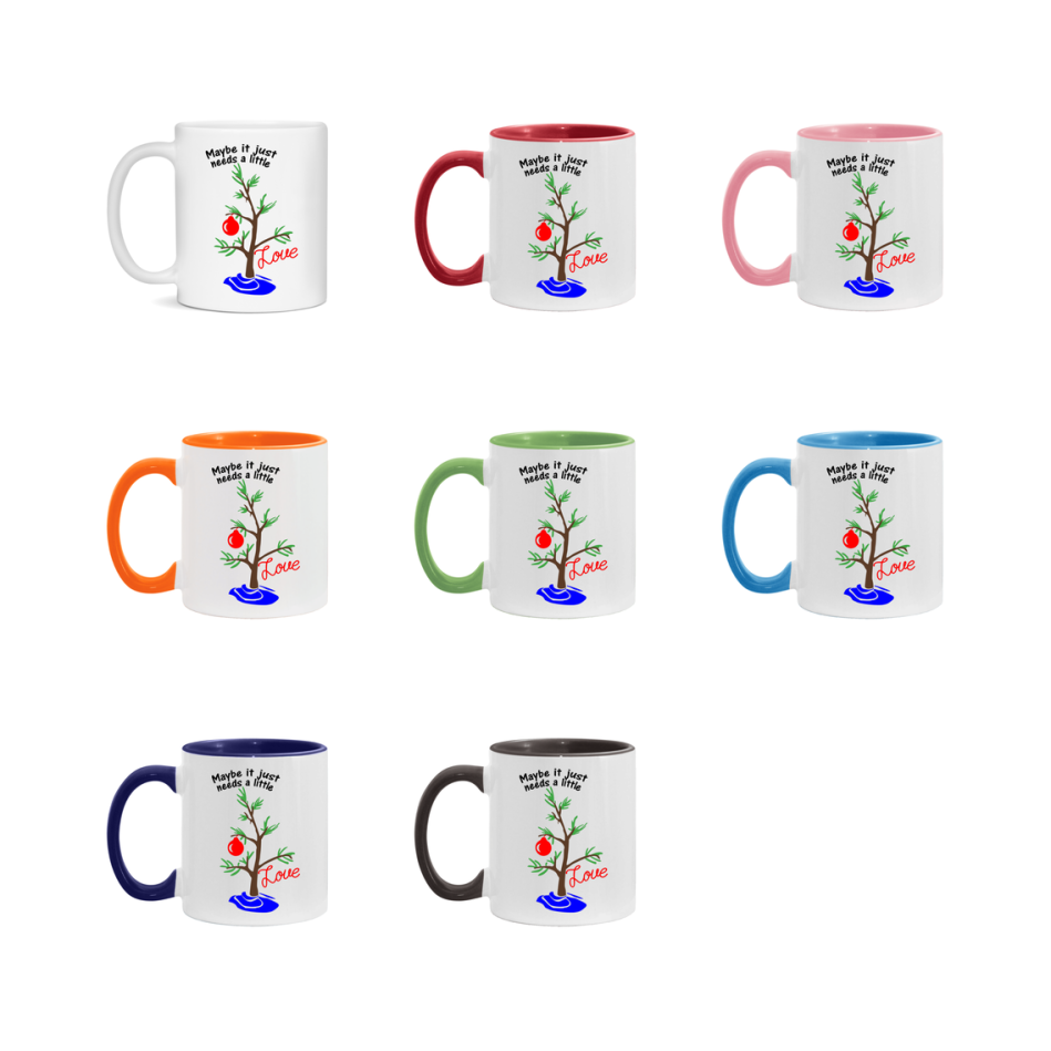 Peanuts Gang Christmas Mug, Snoopy Charlie Brown Holiday Coffee Cup, Ceramic Christmas Mug 11Oz Or 15Oz