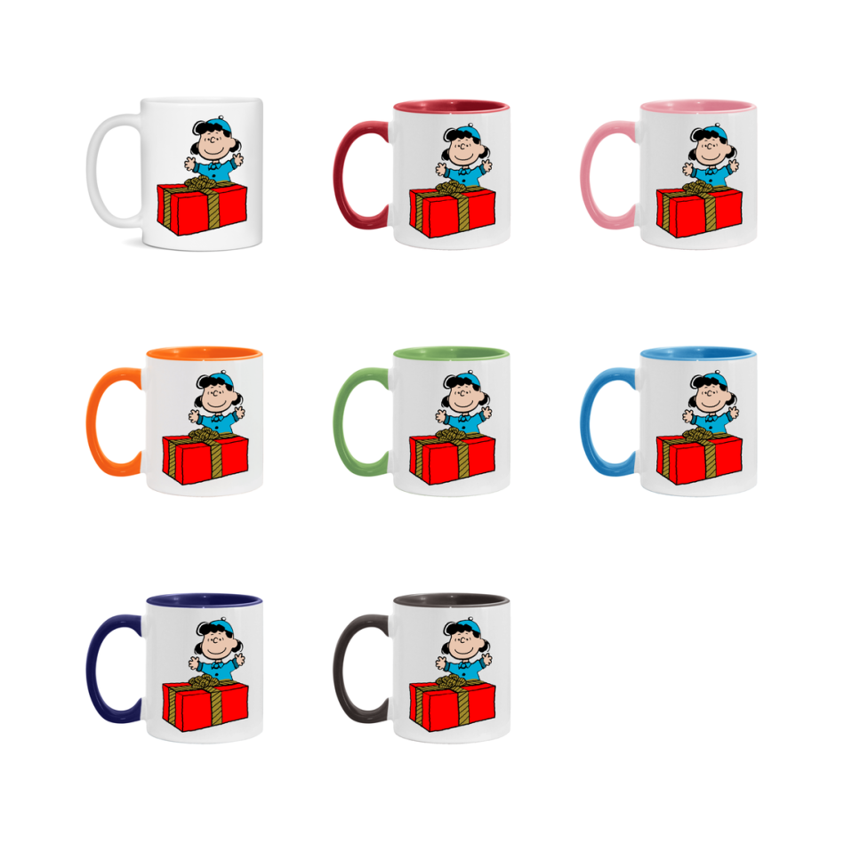 Peanuts Gang Christmas Mug, Snoopy Charlie Brown Holiday Coffee Cup, Ceramic Christmas Mug 11Oz Or 15Oz