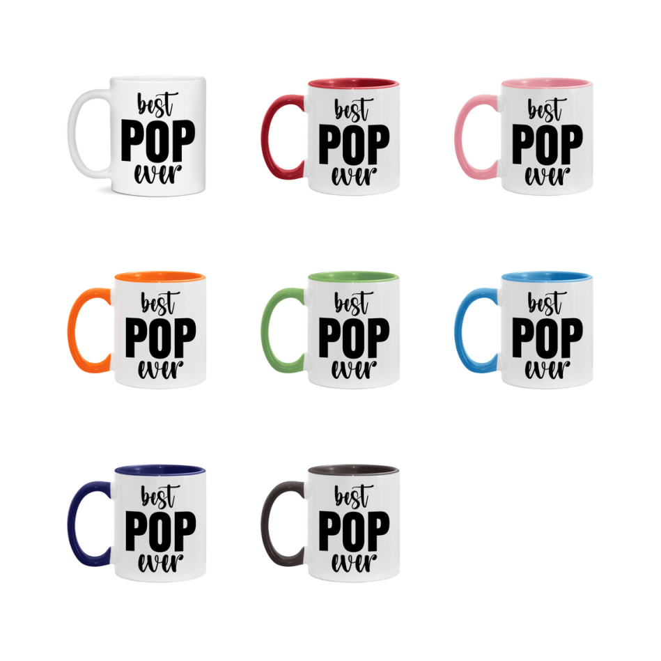 Best Pop Ever Mug, Father’s Day Gift, 11Oz Or 15Oz Ceramic Coffee Mug