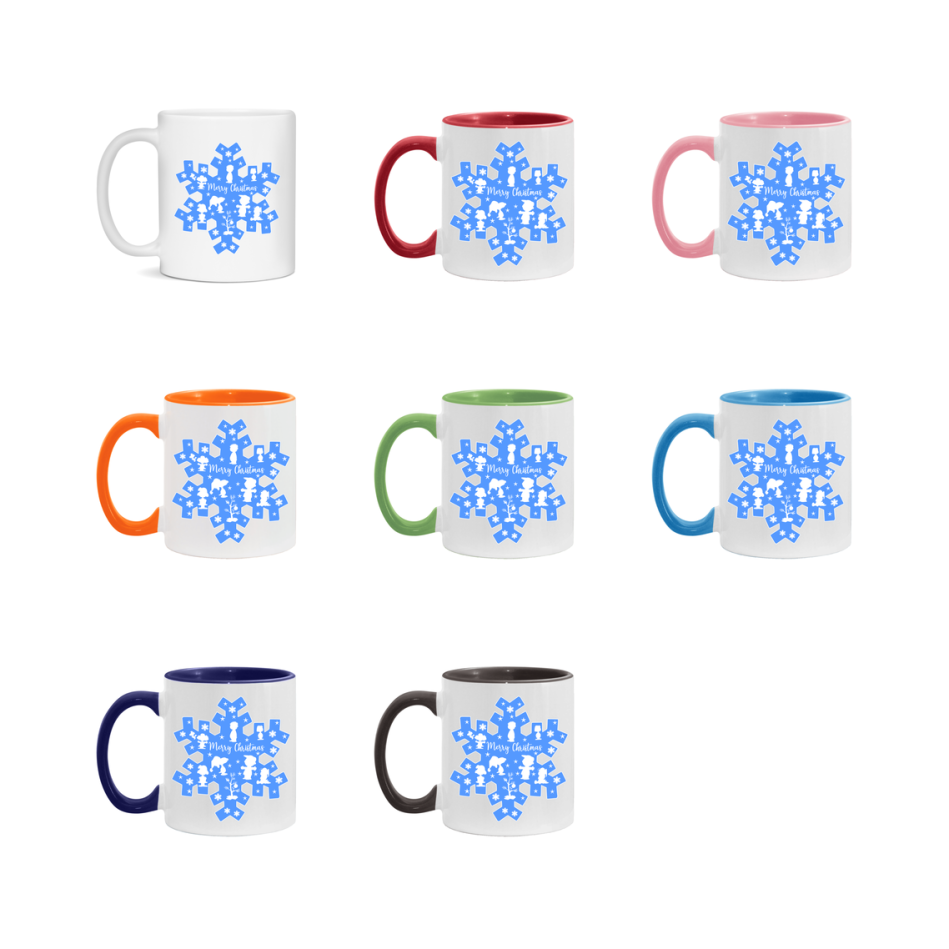 Peanuts Gang Christmas Mug, Snoopy Charlie Brown Holiday Coffee Cup, Ceramic Christmas Mug 11Oz Or 15Oz