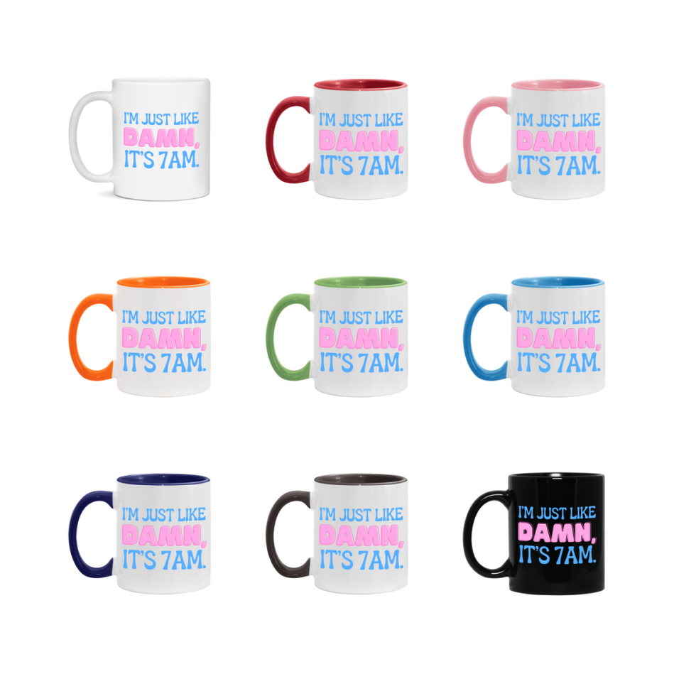 I Was Like Damn It's 7Am Coffee Mug - Funny Music Lover Gift